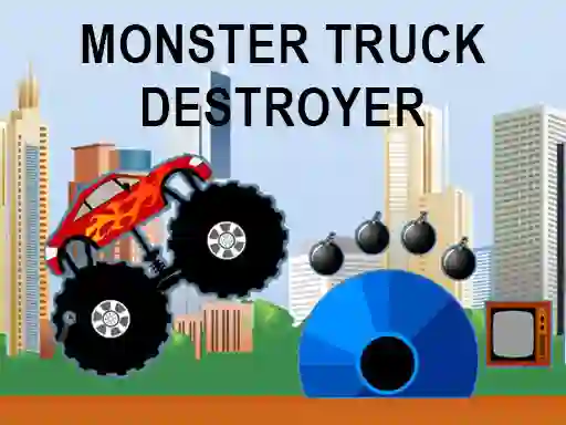 Gêm Monster truck destroyer ar-lein