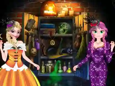 Gêm Princess halloween costumes ar-lein