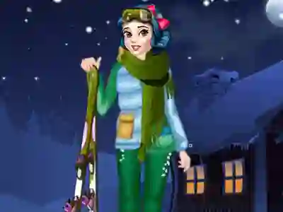 Gêm Princess Winter Skiing ar-lein