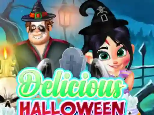 Gêm Delicious Halloween Cupcake ar-lein