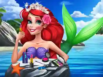 Gêm Princesses: summer makeup ar-lein