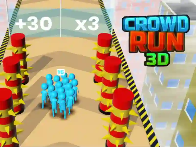 Gêm Crowd Run 3D ar-lein