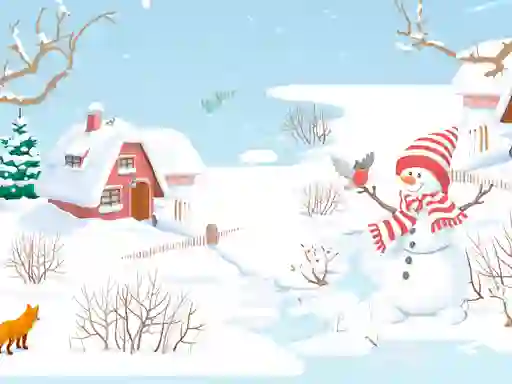 Gêm Snowman Slide ar-lein