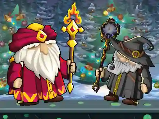 Gêm Wizard Santa Jump ar-lein