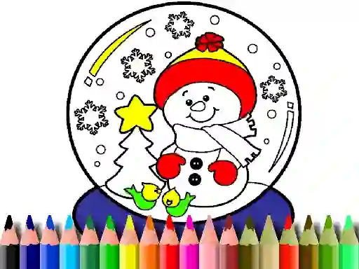 Gêm Back To School: Christmas Coloring Book ar-lein