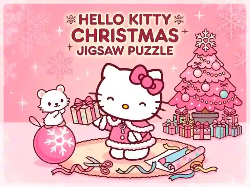 Gêm Hello Kitty Christmas Jigsaw Puzzle ar-lein