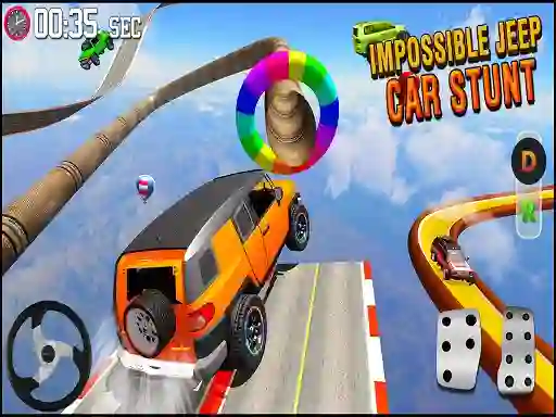 Gêm GT Jeep Impossible Mega Dangerous Track ar-lein