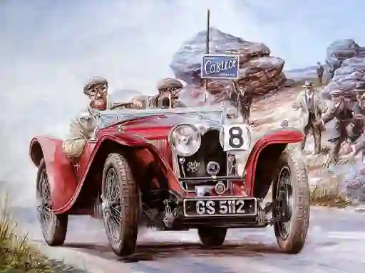 Gêm Vintage Cars Puzzle ar-lein