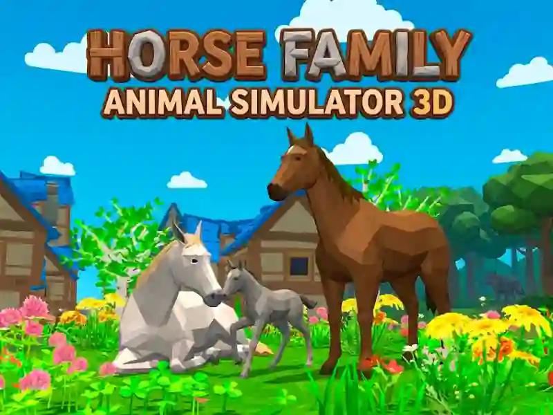 Gêm Horse Family Animal Simulator 3D ar-lein