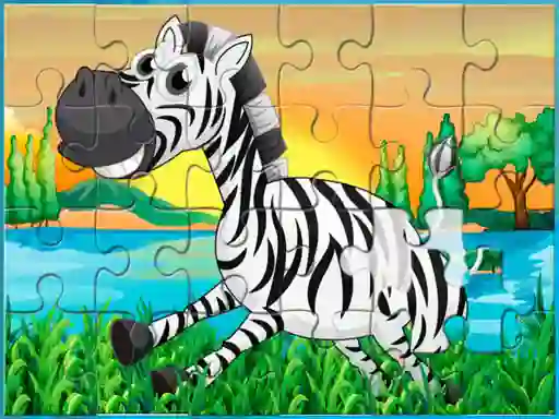 Gêm Happy Animals Jigsaw ar-lein