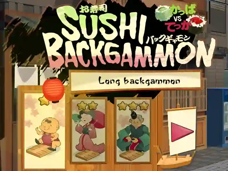 Gêm Sushi Backgammon ar-lein