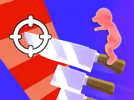 Gêm Throw Knife 3D ar-lein