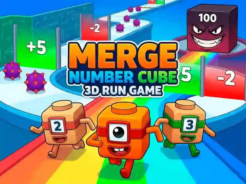 Gêm Merge Number Cube 3d Run Game ar-lein