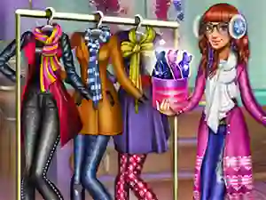 Gêm Tris Winter Fashion Dolly Dress Up ar-lein