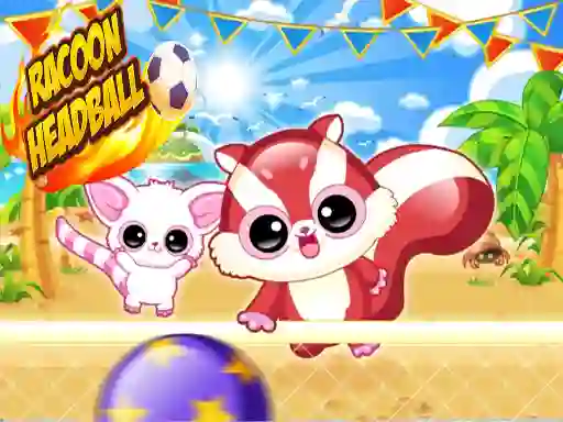 Gêm Racoon Headball ar-lein