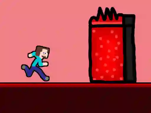 Gêm Steveman Lava World ar-lein