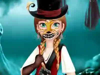 Gêm Halloween Face Art ar-lein