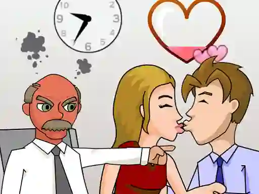 Gêm Secret Office Kissing ar-lein