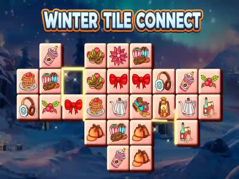 Gêm Winter Tile Connect ar-lein