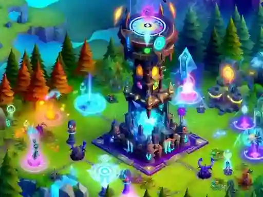 Gêm 2D Fantasy Tower Defence ar-lein