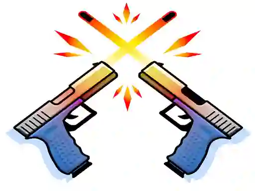 Gêm Double Gun Strike ar-lein