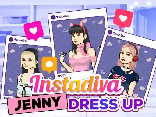 Gêm Instadiva Jenny Dress Up ar-lein