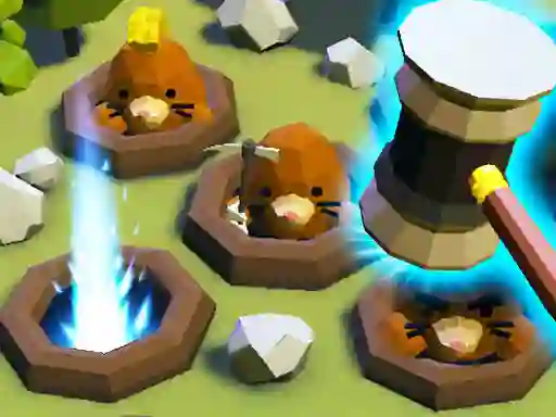 Gêm The Mole Knocker ar-lein