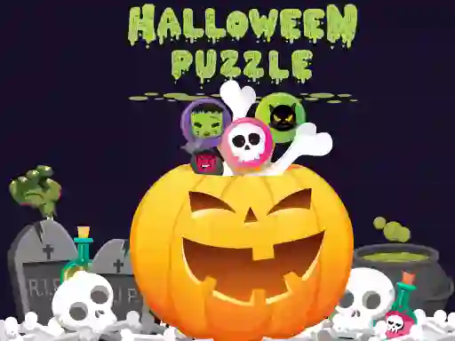 Gêm Halloween Puzzle ar-lein