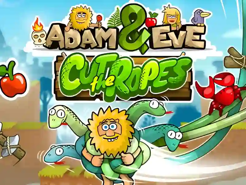 Gêm Adam and Eve: Сut the ropes ar-lein