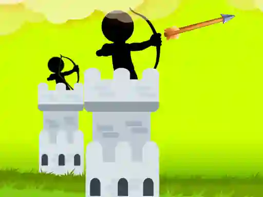 Gêm Stickman Archer Castle ar-lein