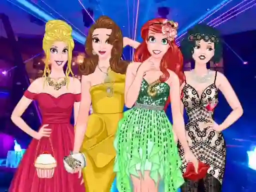 Gêm  Princesses Graduation Party Night ar-lein