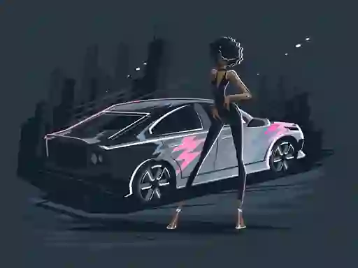 Gêm Old and New Cars Coloring ar-lein