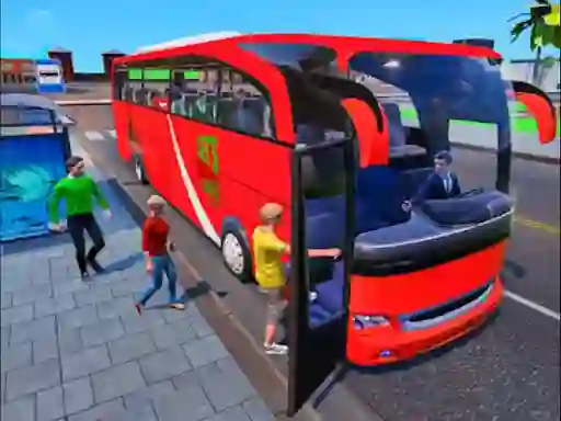 Gêm Coach Bus Driving 3D ar-lein