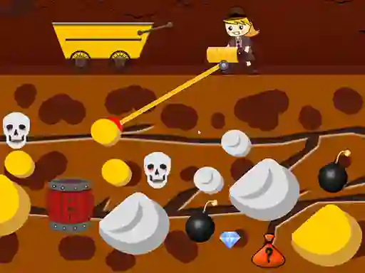 Gêm Lady Gold Miner ar-lein