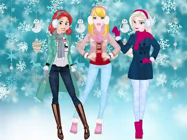 Gêm Princesses Winter Spree ar-lein