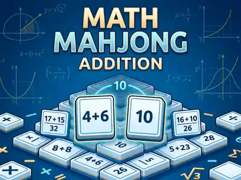 Gêm Math Mahjong Addition ar-lein