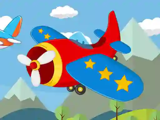 Gêm Airplane Memory ar-lein