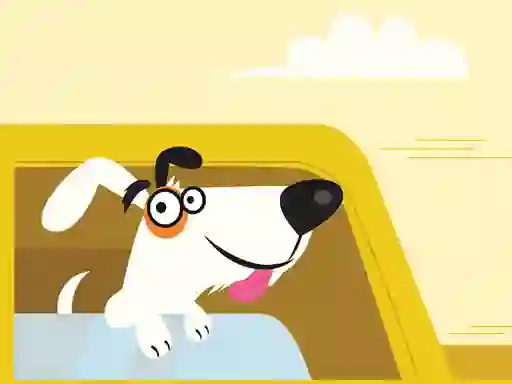 Gêm Adorable Puppies in Cars Match 3 ar-lein