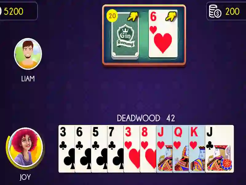 Gêm Gin Rummy ar-lein