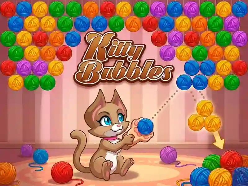 Gêm Kitty Bubbles ar-lein