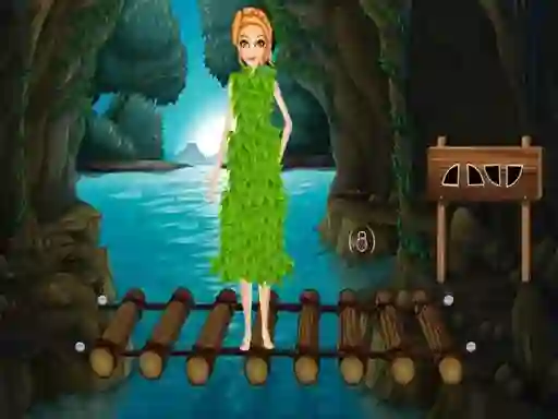 Gêm Girl With Costume Escape ar-lein
