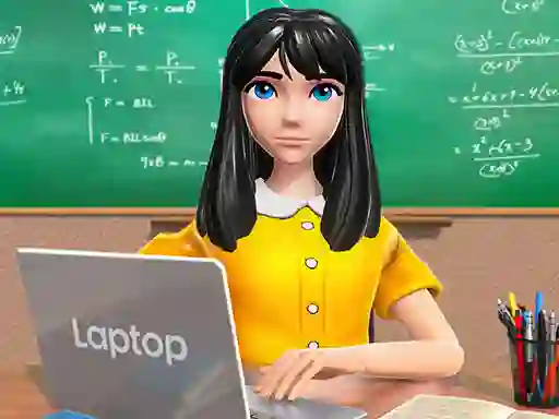 Gêm School Teacher Game School Day ar-lein