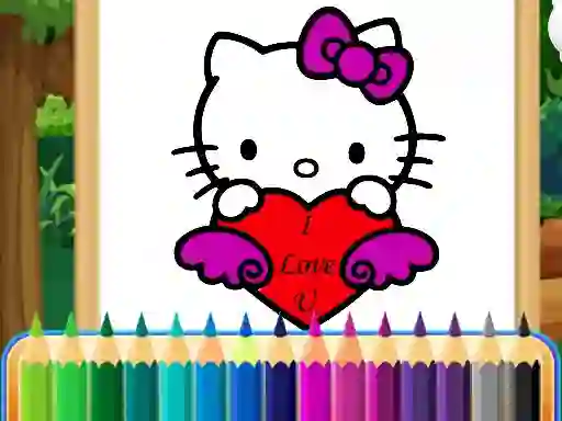 Gêm Coloring Kitty ar-lein