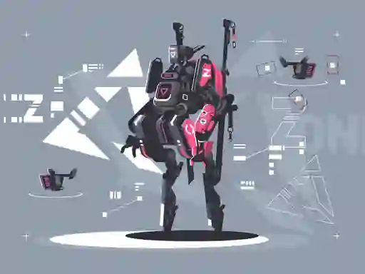 Gêm Alien Robot Warrior Hidden ar-lein
