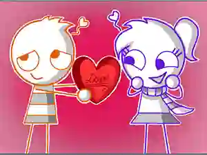 Gêm Valentines Hidden Stars ar-lein