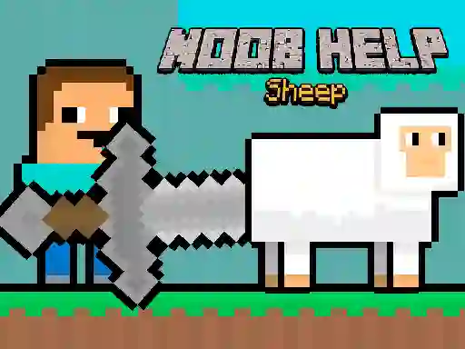 Gêm Noob Help Sheep ar-lein