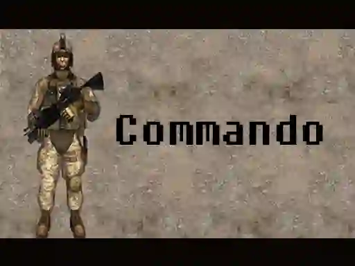 Gêm Commando ar-lein