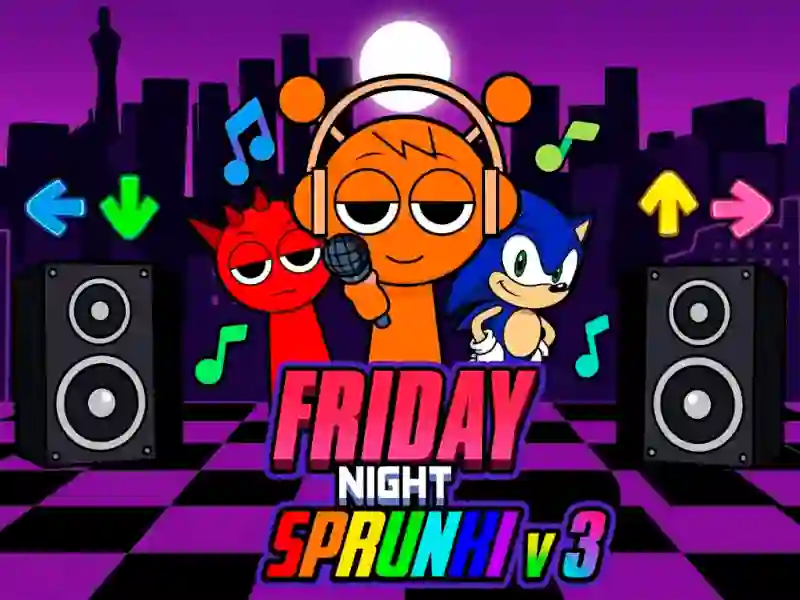 Gêm Friday Night Sprunki v 3 ar-lein
