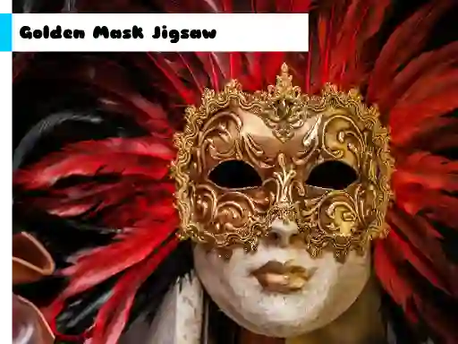 Gêm Golden Mask Jigsaw ar-lein
