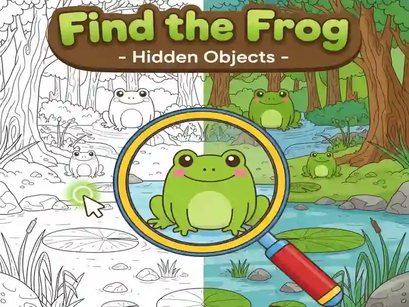 Gêm Find the Frog Hidden Objects ar-lein